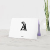 Lila Blume Rainbow Dreams Note Card (Rückseite)