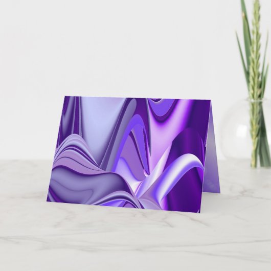 Lila Blume Rainbow Dreams Note Card (Vorderseite)