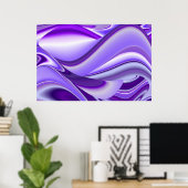 Lila Blume Rainbow Dreams Poster (Heimbüro)