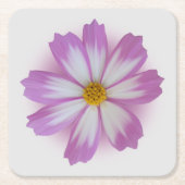 Lila Blume Rechteckiger Pappuntersetzer (Vorderseite)