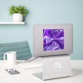 Lila Blume Regenbogen Träume Aufkleber (Laptop auf Schreibtisch)