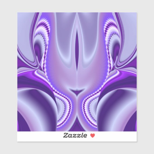 Lila Blume Regenbogen Träume Aufkleber (Blatt)