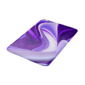 Lila Blume Regenbogen Träume Badematte (Schrägansicht)