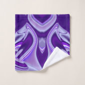 Lila Blume Regenbogen Träume Badhandtuch Set (Waschlappen)