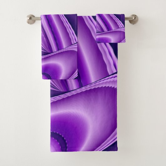 Lila Blume Regenbogen Träume Badhandtuch Set (Insitu)