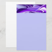 Lila Blume Regenbogen Träume Briefpapier (Vorne/Hinten)