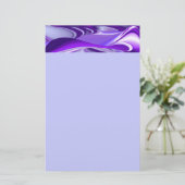 Lila Blume Regenbogen Träume Briefpapier (Stehend Vorderseite)