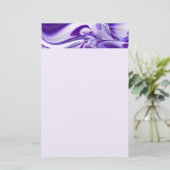 Lila Blume Regenbogen Träume Briefpapier (Stehend Vorderseite)