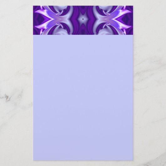 Lila Blume Regenbogen Träume Briefpapier (Vorderseite)