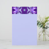 Lila Blume Regenbogen Träume Briefpapier (Stehend Vorderseite)