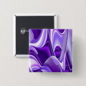 Lila Blume Regenbogen Träume Button (Vorne & Hinten)
