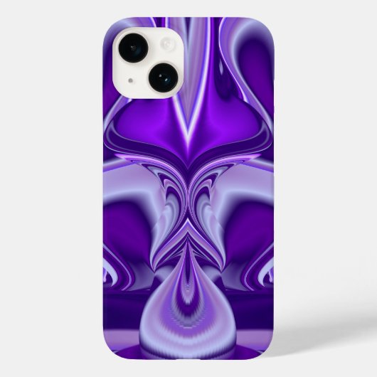 Lila Blume Regenbogen Träume Case-Mate iPhone Hülle (Rückseite)