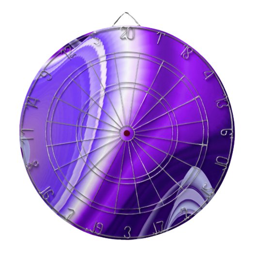 Lila Blume Regenbogen Träume Dartscheibe (vorne)