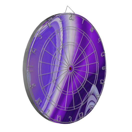 Lila Blume Regenbogen Träume Dartscheibe (Vorderseite Links)