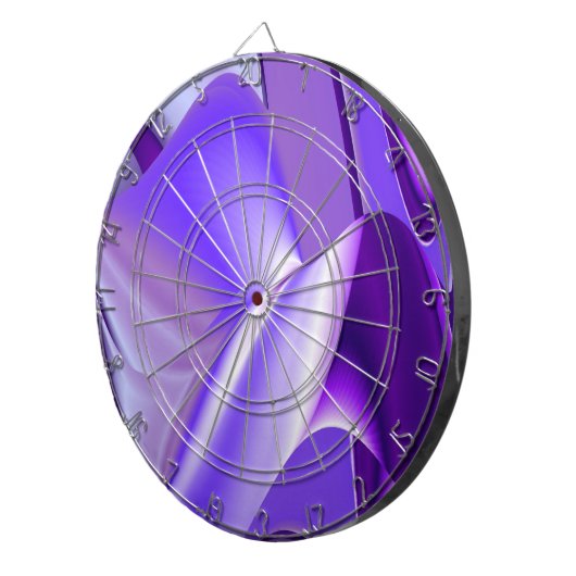 Lila Blume Regenbogen Träume Dartscheibe (Vorderseite rechts)