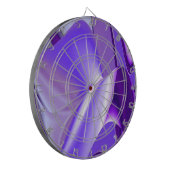 Lila Blume Regenbogen Träume Dartscheibe (Vorderseite Links)