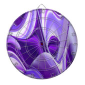 Lila Blume Regenbogen Träume Dartscheibe (vorne)