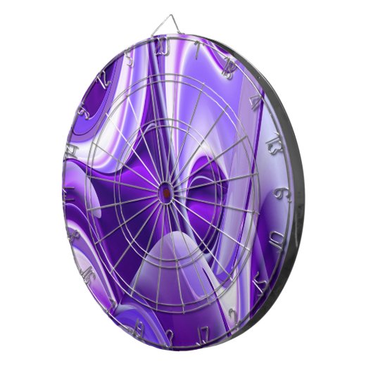 Lila Blume Regenbogen Träume Dartscheibe (Vorderseite rechts)