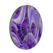 Lila Blume Regenbogen Träume Dartscheibe (Vorderseite Links)