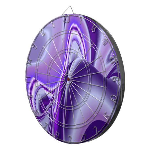 Lila Blume Regenbogen Träume Dartscheibe (Vorderseite rechts)