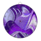 Lila Blume Regenbogen Träume Dartscheibe (vorne)