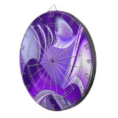 Lila Blume Regenbogen Träume Dartscheibe (Vorderseite rechts)