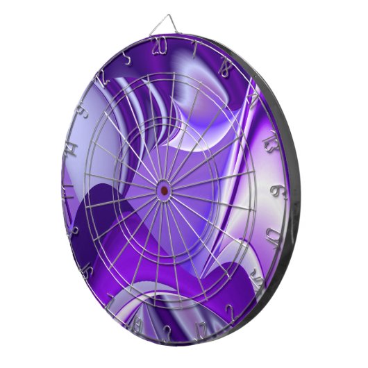 Lila Blume Regenbogen Träume Dartscheibe (Vorderseite rechts)