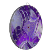 Lila Blume Regenbogen Träume Dartscheibe (Vorderseite Links)