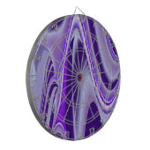 Lila Blume Regenbogen Träume Dartscheibe (Vorderseite Links)