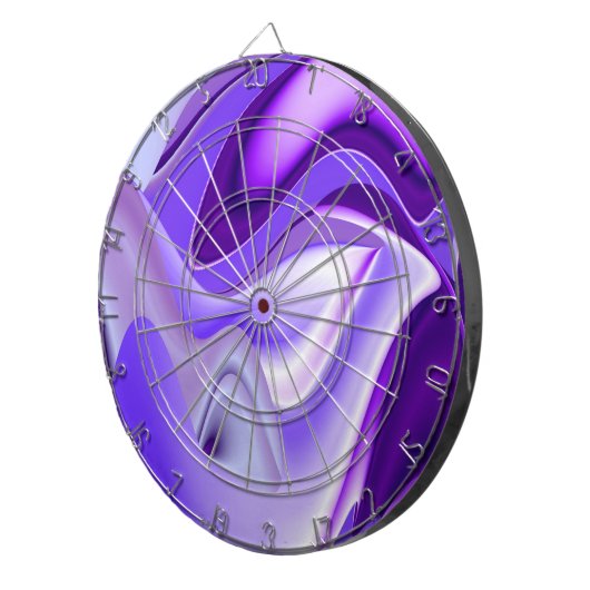 Lila Blume Regenbogen Träume Dartscheibe (Vorderseite rechts)