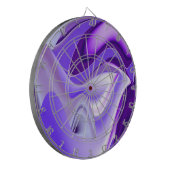 Lila Blume Regenbogen Träume Dartscheibe (Vorderseite Links)