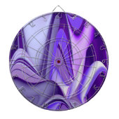 Lila Blume Regenbogen Träume Dartscheibe (vorne)