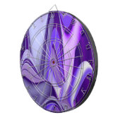 Lila Blume Regenbogen Träume Dartscheibe (Vorderseite rechts)