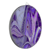 Lila Blume Regenbogen Träume Dartscheibe (Vorderseite Links)