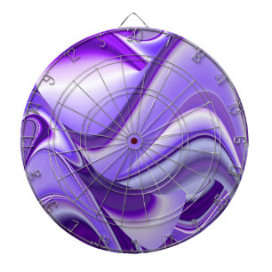 Lila Blume Regenbogen Träume Dartscheibe