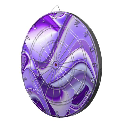 Lila Blume Regenbogen Träume Dartscheibe (Vorderseite rechts)