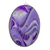 Lila Blume Regenbogen Träume Dartscheibe (Vorderseite Links)