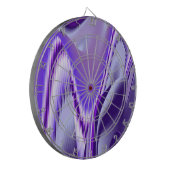 Lila Blume Regenbogen Träume Dartscheibe (Vorderseite Links)