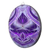 Lila Blume Regenbogen Träume Dartscheibe (Vorderseite rechts)