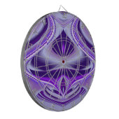 Lila Blume Regenbogen Träume Dartscheibe (Vorderseite Links)