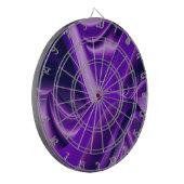 Lila Blume Regenbogen Träume Dartscheibe (Vorderseite Links)