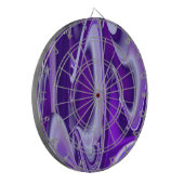 Lila Blume Regenbogen Träume Dartscheibe (Vorderseite Links)