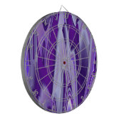 Lila Blume Regenbogen Träume Dartscheibe (Vorderseite Links)