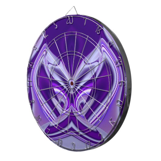 Lila Blume Regenbogen Träume Dartscheibe (Vorderseite rechts)