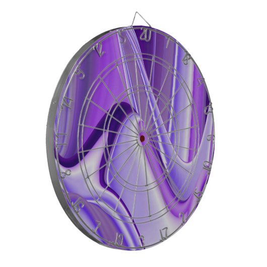 Lila Blume Regenbogen Träume Dartscheibe (Vorderseite Links)