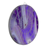 Lila Blume Regenbogen Träume Dartscheibe (Vorderseite Links)