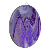 Lila Blume Regenbogen Träume Dartscheibe (Vorderseite Links)