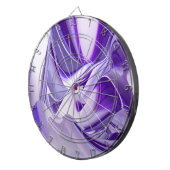 Lila Blume Regenbogen Träume Dartscheibe (Vorderseite rechts)