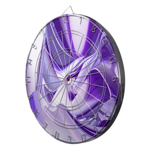 Lila Blume Regenbogen Träume Dartscheibe (Vorderseite rechts)