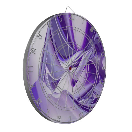 Lila Blume Regenbogen Träume Dartscheibe (Vorderseite Links)